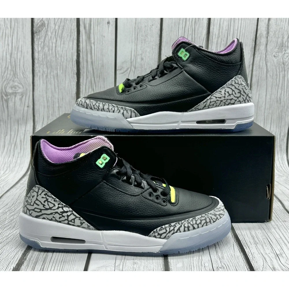 Nike Air Jordan 3 Retro GS Electric Green Size 5Y DA2304‑003